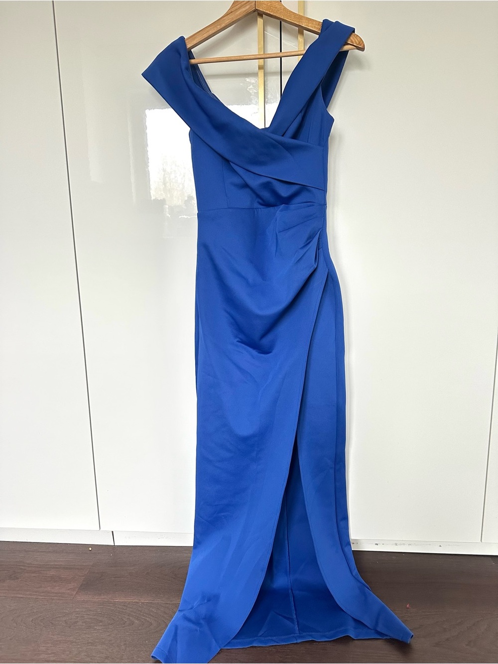 Cadyce Off the Shoulder Gown with front slit small